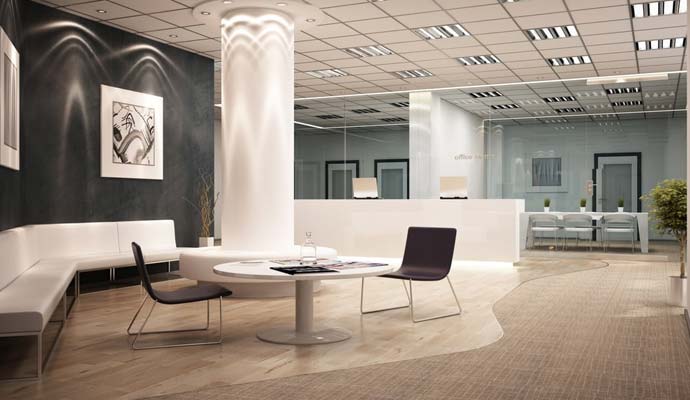 Bank Interior Design with Latest Office Wellness